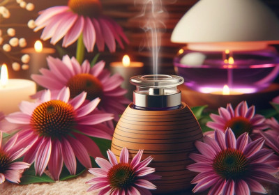 Aromaterapia z jeżówką purpurową dla relaksu i piękna