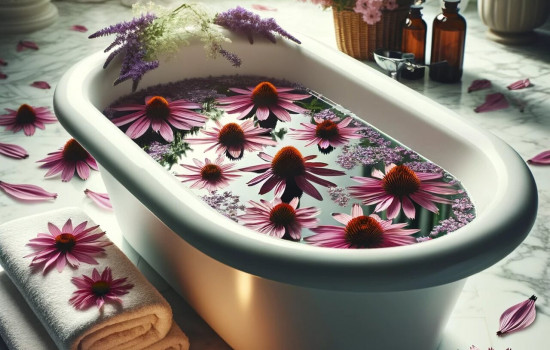 Ziołowe kąpiele z jeżówką purpurową: Korzyści dla skóry
