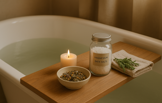 🛁 Kąpiel ziołowo-magnezowa – relaks, który odżywia ciało i umysł