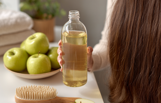 Płukanka z octu jabłkowego – lśniące włosy bez silikonów i drogich odżywek 🍎💧